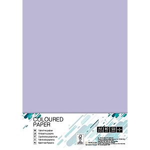 Spalvotas popierius College, A4, 80g, LA12, violetinis, 50 lapų