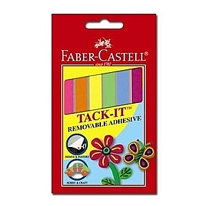 Montavimo guma Faber-Castell Tack-It, 50g, spalvota, dryžuota