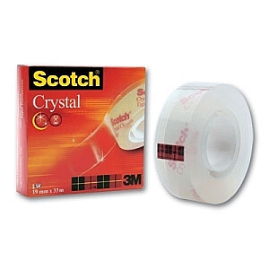 Lipni juosta 3M Scotch Crystal 600, 19mmx33m