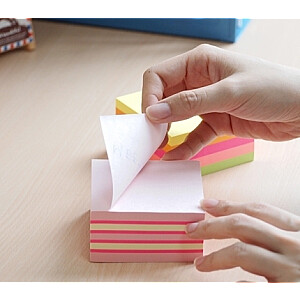 Клейкие листы Stick'N 21203, 51х51мм, 5х50 листов, 5 ярких цветов