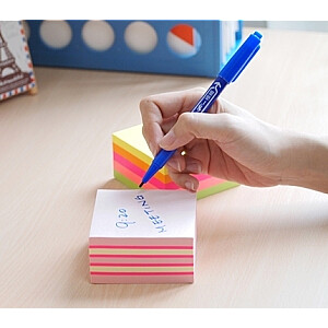 Клейкие листы Stick'N 21203, 51х51мм, 5х50 листов, 5 ярких цветов