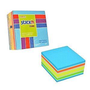 Lipni lakštai StickN 21538, 76x76mm, 400l neoniniai mėlyni atspalviai
