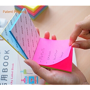 Stick'N Magic Pads 21571, 76x76mm, 4x25 lapai, 4 neoninės spalvos