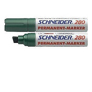 Перманентный маркер Schneider 280, 4-12мм, крестообразный кончик, зеленый цвет