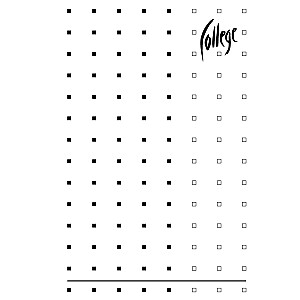 College Supreme bloknotas, A4, 60 lapų, dėžutė 5x5mm, šoninė spiralė