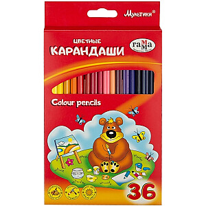 Spalvoti pieštukai Gamma Multicad, 36 spalvos