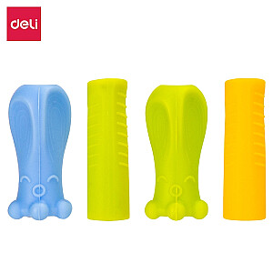 Trintukas pirštams DELI 69353 įprastam rašikliui, ergonomiškas, 4 vnt.