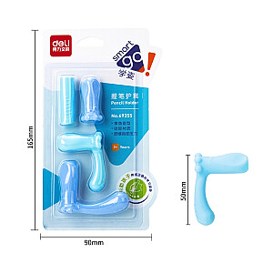 Trintukas pirštams DELI 69355 įprastam rašikliui, ergonomiškas, 4 vnt.