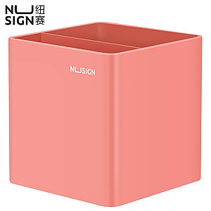 Карандаш DELI Nusign, 84x84x86мм, из двух частей, цвет розовый