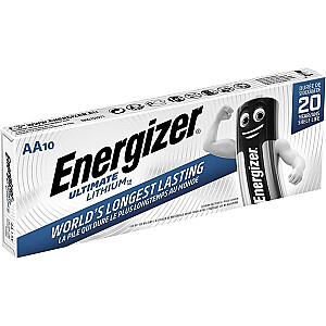 *Элементы Energizer AA Ultmate, литиевые, 10 шт./упаковка