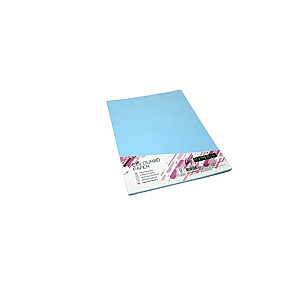 Картон цветной Колледж А4 20 листов, 160г/м2, ледяной синий, OBL70