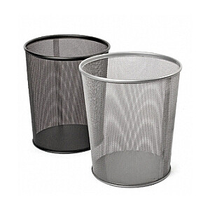 Šiukšlių dėžė Forpus, 13l, metalinė, perforuota, sidabro spalvos