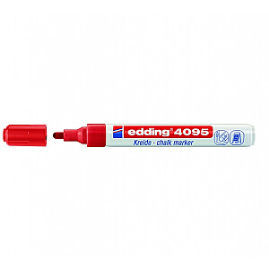 Маркер меловой Edding 4095, круглый наконечник, 2-3мм, красный цвет
