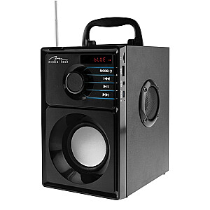 Media-Tech BOOMBOX BT 15W Nešiojamas stereofoninis garsiakalbis juodas