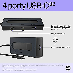 HP 4K USB-C kelių prievadų šakotuvas