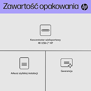 HP 4K USB-C kelių prievadų šakotuvas