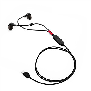Lenovo Go USB-C ANC į ausis įdedamos ausinės (MS Teams) Integruotas mikrofonas, juodas, laidinis, triukšmo slopinimas