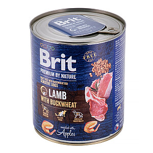 BRIT Premium by Nature Lamb su grikiais - Šlapias šunų maistas - 800 g