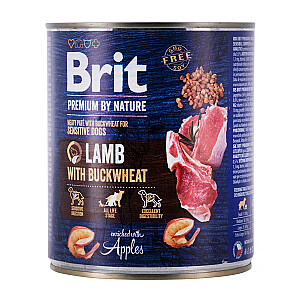 BRIT Premium by Nature Lamb with Buckwheat - Влажный корм для собак - 800 г