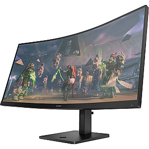 „HP OMEN by HP 34c“ kompiuterio monitorius 86,4 cm (34 colių), 3440 x 1440 pikselių, platus „Quad HD“, LED, juodas