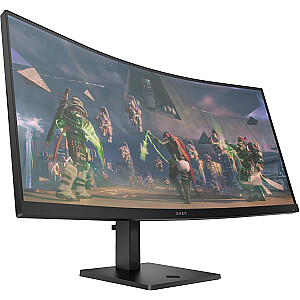 „HP OMEN by HP 34c“ kompiuterio monitorius 86,4 cm (34 colių), 3440 x 1440 pikselių, platus „Quad HD“, LED, juodas