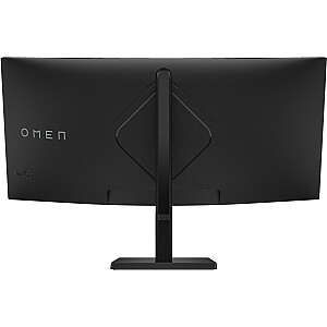 „HP OMEN by HP 34c“ kompiuterio monitorius 86,4 cm (34 colių), 3440 x 1440 pikselių, platus „Quad HD“, LED, juodas