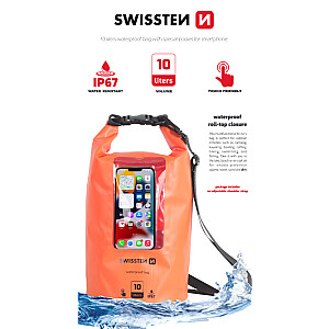 Swissten Waterproof Universal Phone Case Ūdensizturīgs Maks Telefonam 10L
