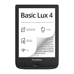 PocketBook 618 Basic Lux 4 juodas