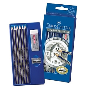 Набор карандашей Faber-Castell Goldfaber 1221, без ластика, заточенный, 6 шт.