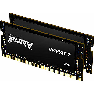Kingston Fury Impact 32 ГБ [2x16 ГБ DDR4 CL15 SODIMM 2666 МГц]