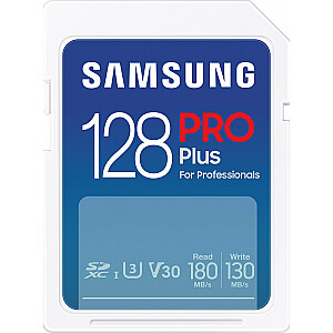 „Samsung PRO Plus SDXC“ kortelė 128 GB U3 V30 (MB-SD128S / EU)