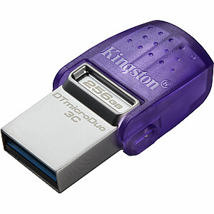 KINGSTON 256 GB DT Micro Duo 3C Gen.2, dvigubos sąsajos USB Type-C ir Type-A