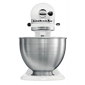 KitchenAid 5K45SSEWH Настольный миксер 275 Вт Металлик, Белый