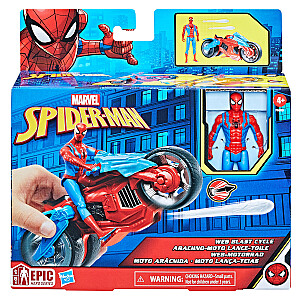 SPIDER-MAN  игровой набор Герой и Мотоцикл, 10 см