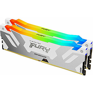Память Kingston Fury Renegade RGB, DDR5, 64 ГБ, 6000 МГц, CL32 (KF560C32RWAK2-64)