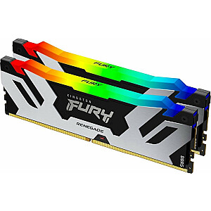 Atmintis Kingston Fury Renegade RGB, DDR5, 64 GB, 6000 MHz, CL32 (KF560C32RSAK2-64)