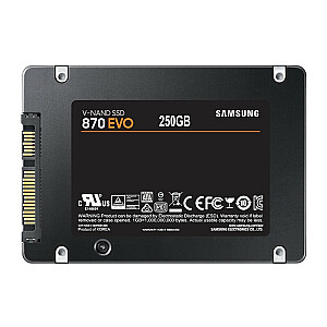 2,5 colio SATA SSD 250GB 6GB / S / 870 EVO MZ-77E250B / SAMSUNG EU