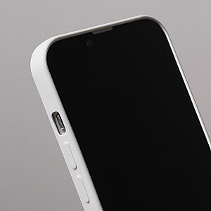 Fusion minkštas matinis silikoninis dėklas Samsung A135 Galaxy A13 4G baltas