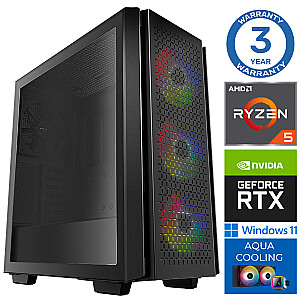 Žaidimų kompiuteris INTOP AQUA Ryzen 5 7600X 16GB DDR5 500SSD M.2 NVME RTX3050 8GB WIN11