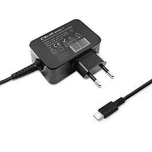 Зарядное устройство Qoltec 51024 | 65 Вт | 5-20 В | 3-3,25 А | USB тип C | ПД | Черный