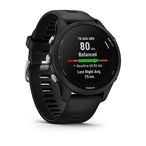 Garmin Forerunner 255 Music 3,3 cm (1,3 colio) MIP 46 mm Skaitmeninis 260 x 260 pikselių Jutiklinis ekranas Juodas Wi-Fi GPS (palydovas)