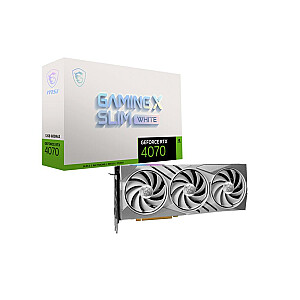 Vaizdo plokštė MSI GeForce RTX 4070 GAMING X SLIM WHITE 12 GB
