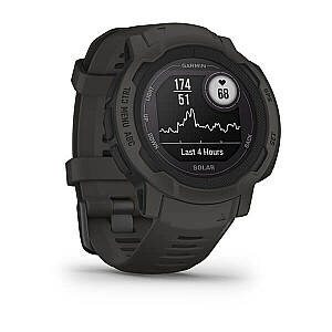 Garmin Instinct 2 Solar 2,29 см (0,9 дюйма) MIP 45 мм Цифровой 176 x 176 пикселей Графитовый GPS (спутниковый)