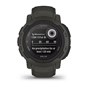 Garmin Instinct 2 Solar 2,29 см (0,9 дюйма) MIP 45 мм Цифровой 176 x 176 пикселей Графитовый GPS (спутниковый)