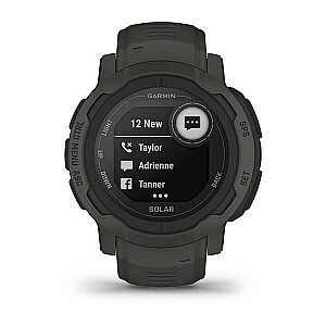 Garmin Instinct 2 Solar 2,29 см (0,9 дюйма) MIP 45 мм Цифровой 176 x 176 пикселей Графитовый GPS (спутниковый)