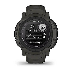 Garmin Instinct 2 Solar 2,29 см (0,9 дюйма) MIP 45 мм Цифровой 176 x 176 пикселей Графитовый GPS (спутниковый)