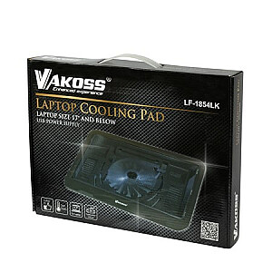 Охлаждающая подставка для ноутбука Vakoss LF-1854LK 43,2 см (17 дюймов) черная