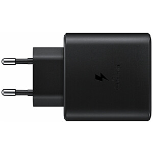 Samsung EP-TA845XBEGWW Quick Charge 3.0 | 45W įkroviklis + C tipo laidas | Juoda (ES lizdinė plokštelė)