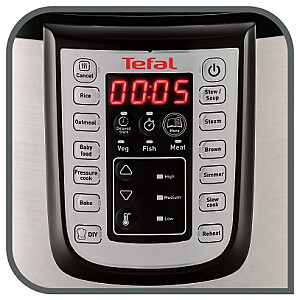 Электрическая скороварка Tefal FAST & DELICIOUS CY505E10 6 л Черный, Нержавеющая сталь 1100 Вт