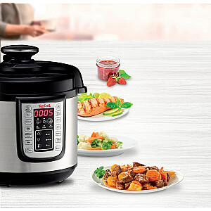 Электрическая скороварка Tefal FAST & DELICIOUS CY505E10 6 л Черный, Нержавеющая сталь 1100 Вт